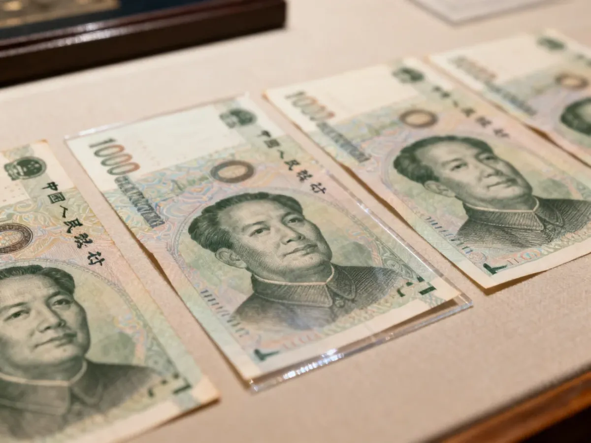 Porównanie banknotów z wyraźnym przesunięciem druku i różnymi marginesami