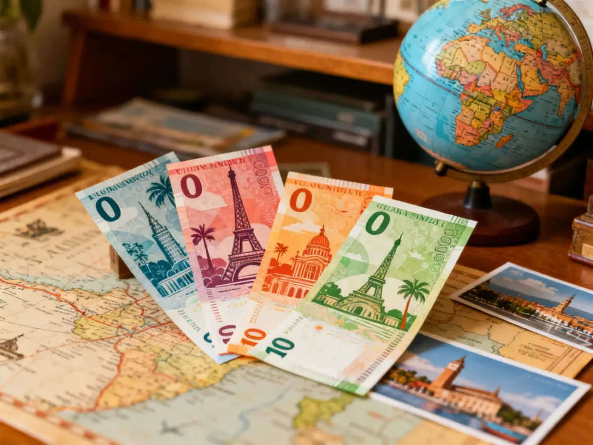 Zagraniczne banknoty pamiątkowe z motywami turystycznymi