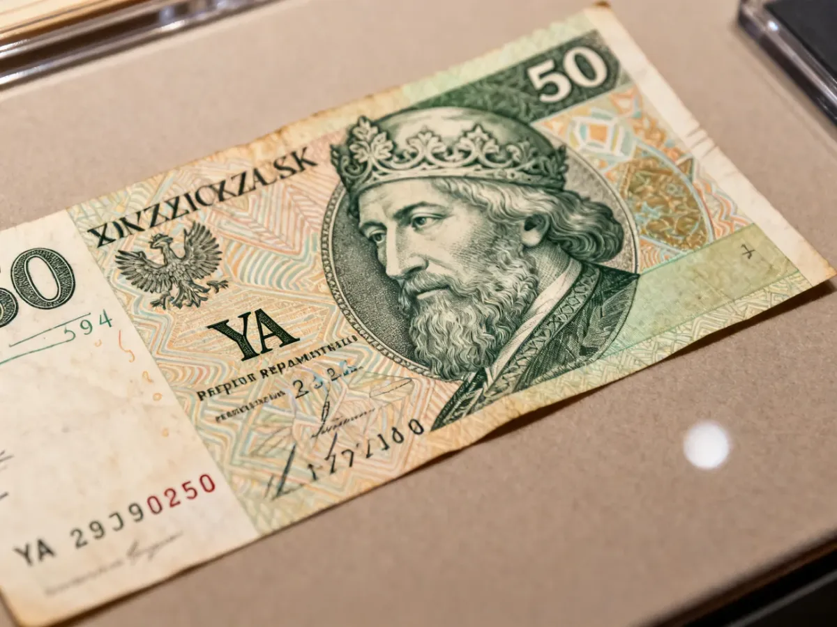 Rzadki polski banknot 50 zł z 1994 roku z serią YA