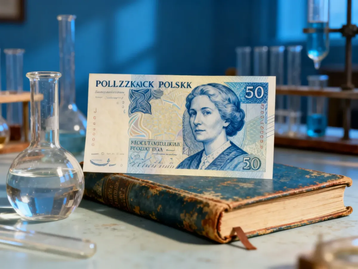 Kolekcjonerski polski banknot poświęcony kobiecie naukowczyni